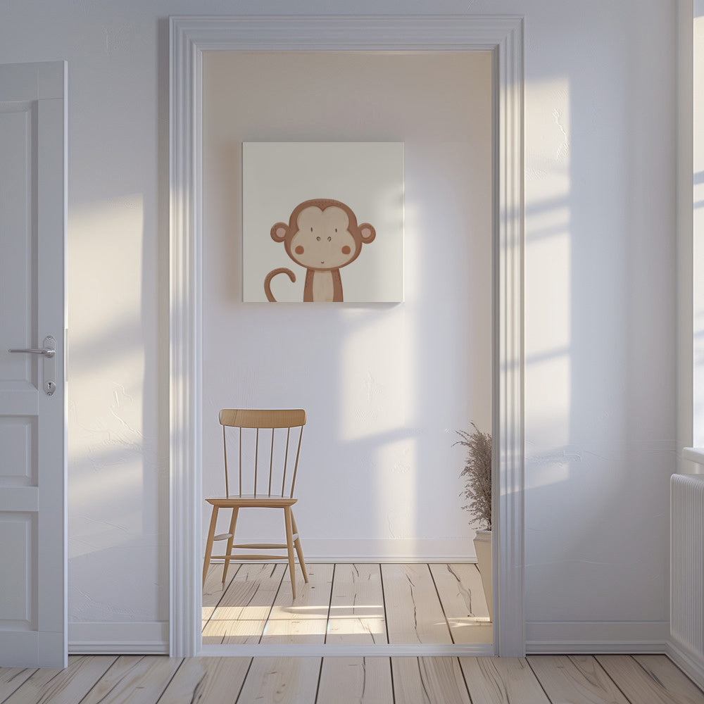Sweet monkey - Unframed canvas in an interior