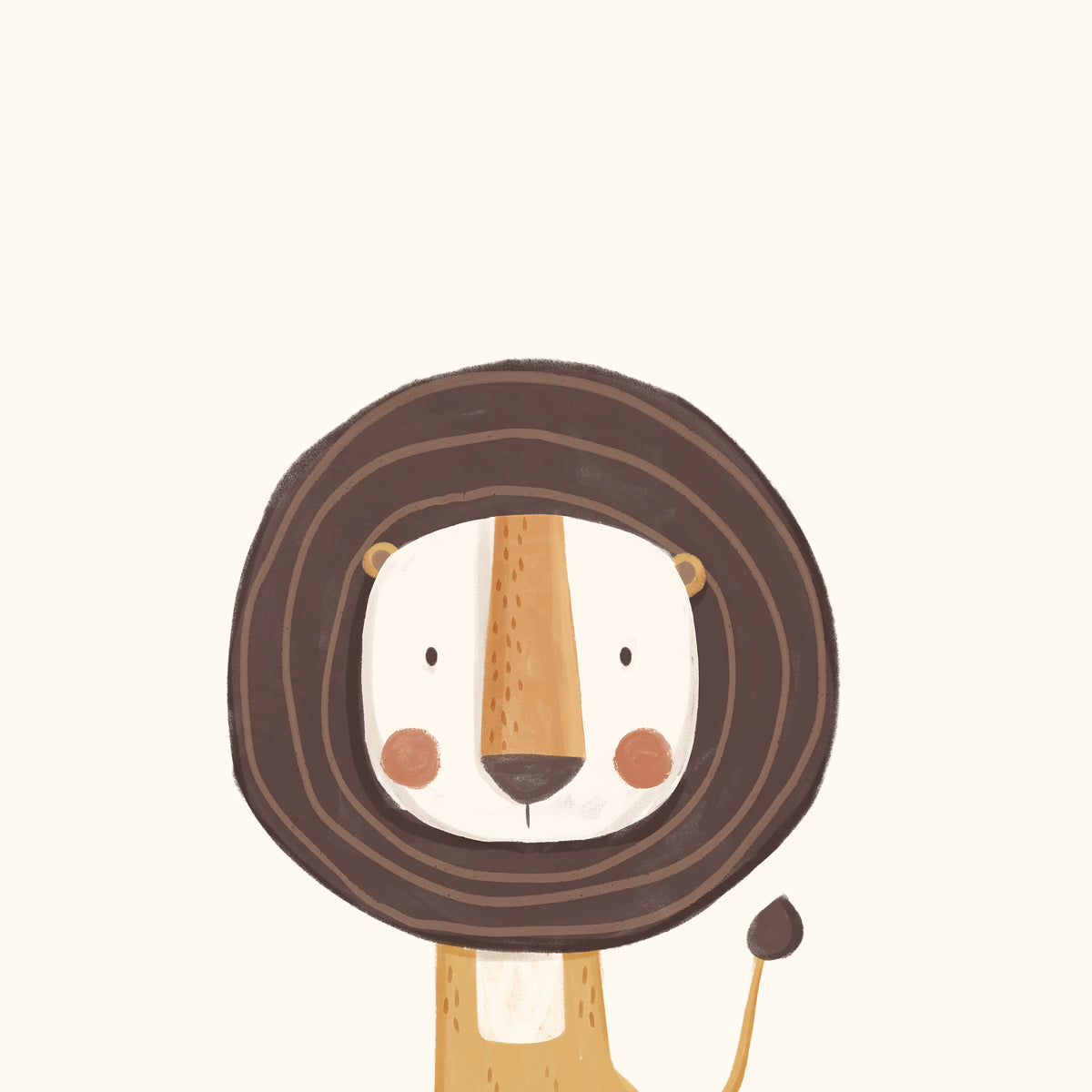 Sweet lion - Unframed art print