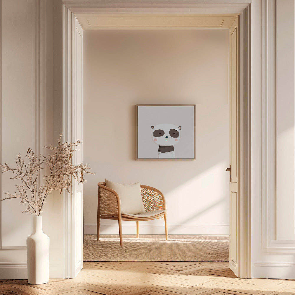 Lámina infantil panda dulce ilustrada – Canvas1