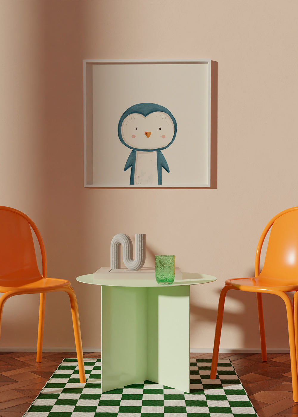 Cuadro pingüino ilustrado minimal – Product2