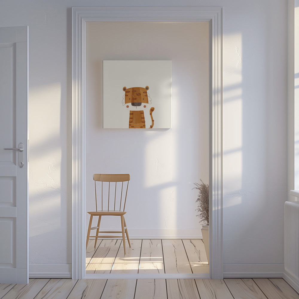 Sweet tiger - Unframed canvas in an interior