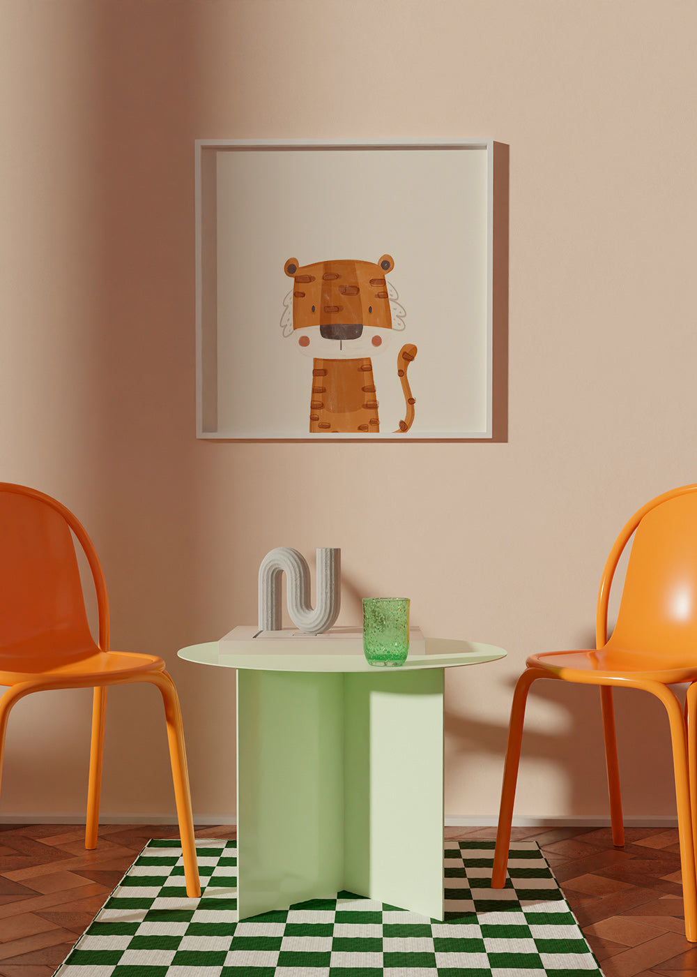 Lámina infantil tigre sonriente – Product2