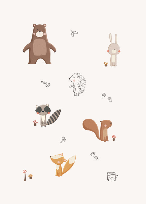 Forest friends - Unframed art print