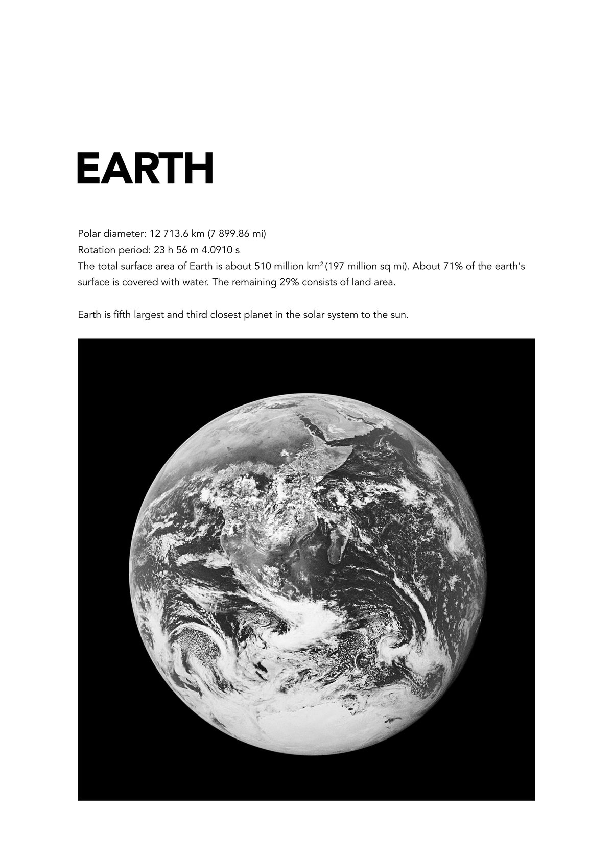Earth - Unframed art print