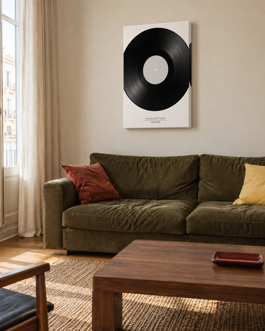 Don'T Stop The Music - Unframed canvas in an interior