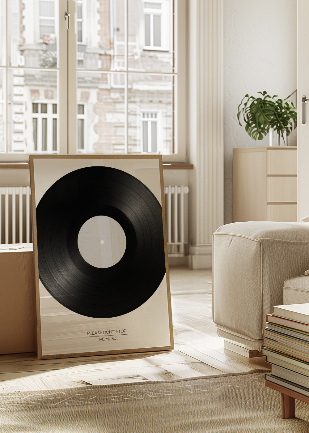 Don'T Stop The Music - Framed poster in an interior