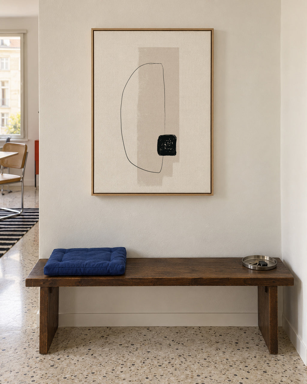 Overlap - Framed canvas in an interior