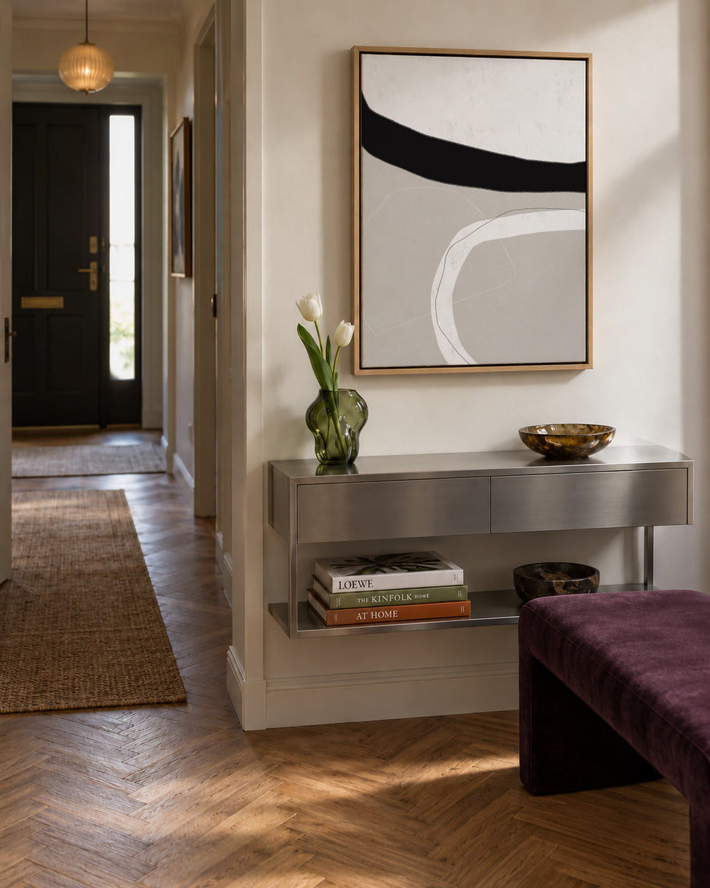 Facing It - Framed canvas in an interior