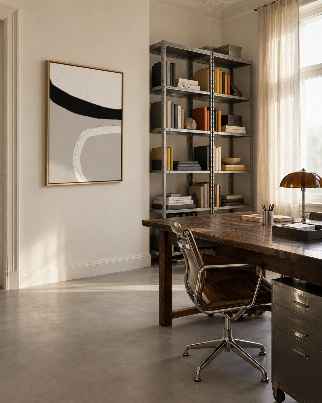 Facing It - Framed canvas in an interior