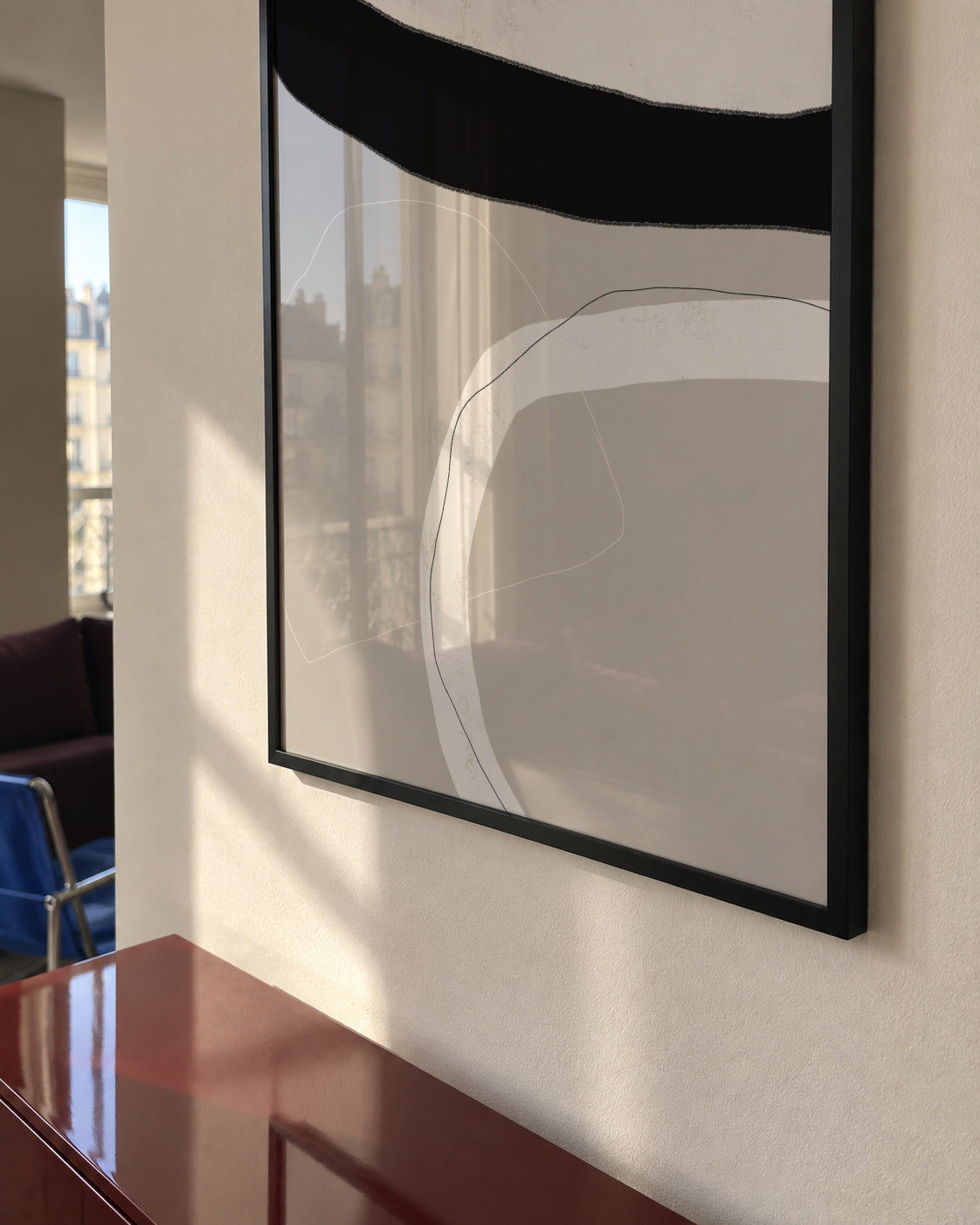 Facing It - Framed poster in an interior