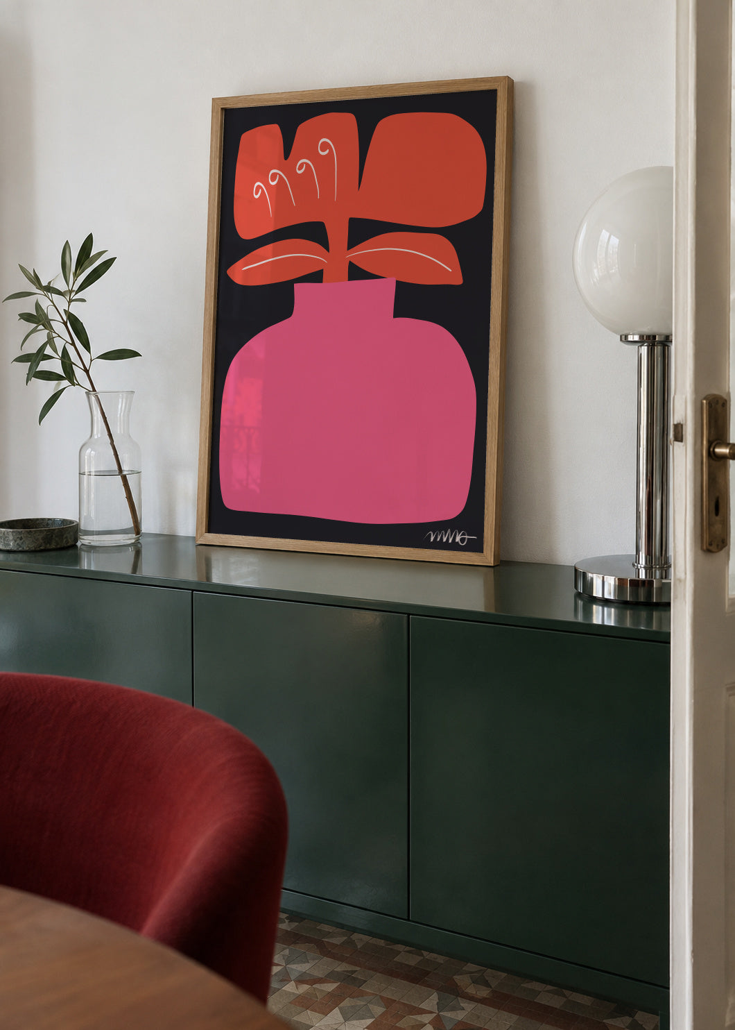 Keukenhof 01 - Framed poster in an interior