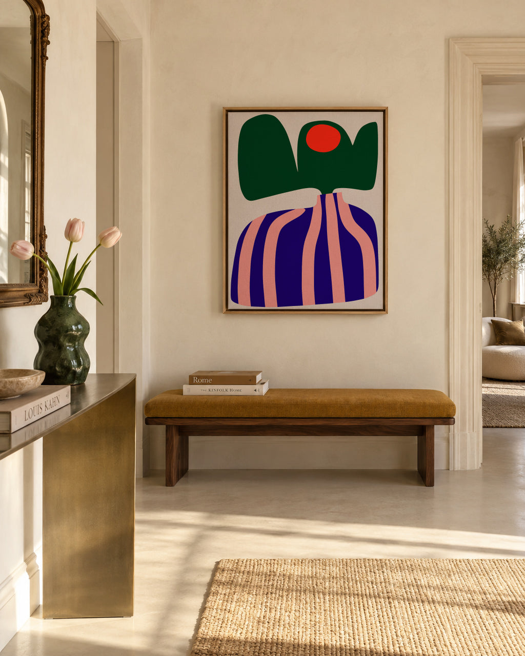 Keukenhof 03 - Framed canvas in an interior