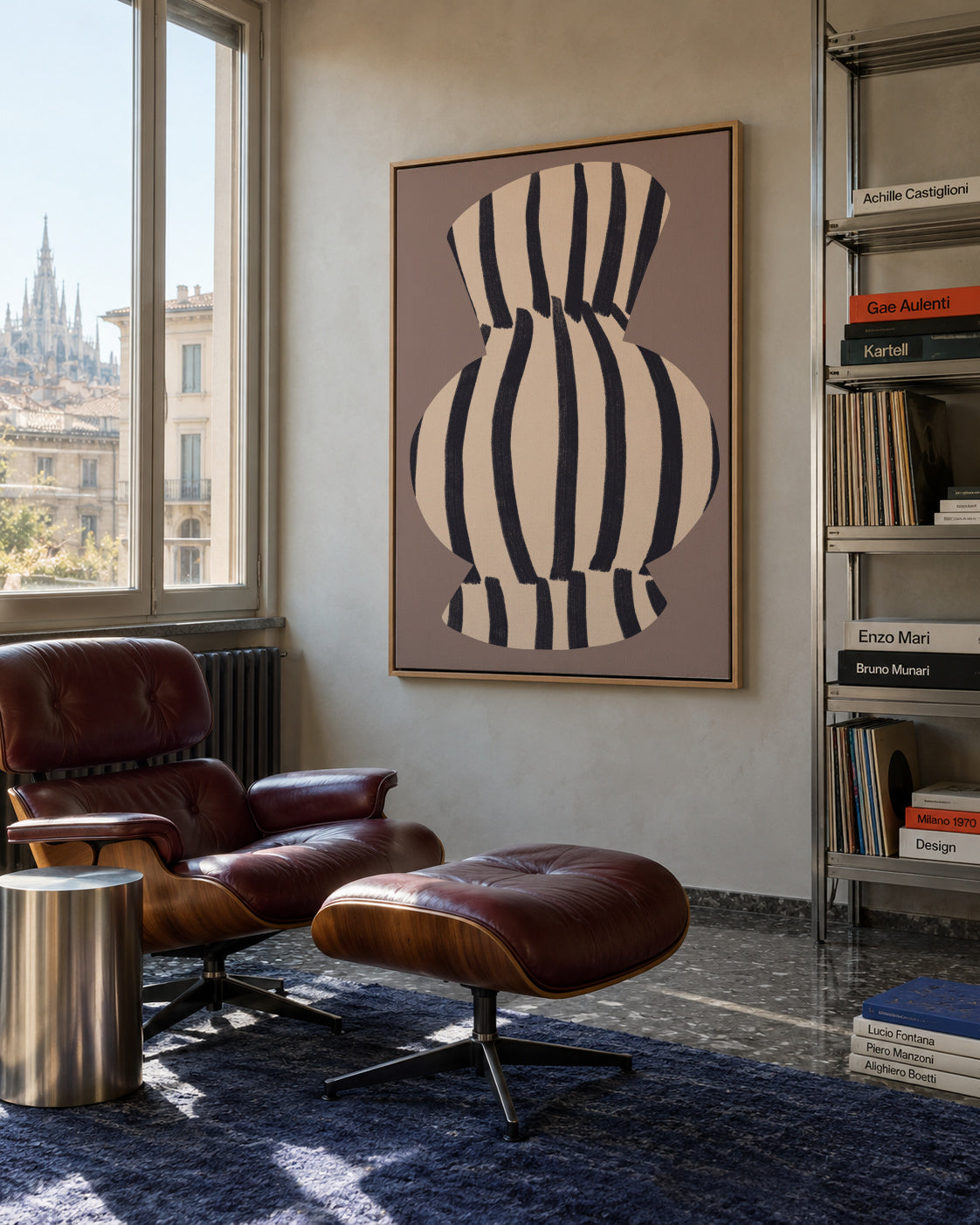 Provincial Vase 02 - Framed canvas in an interior