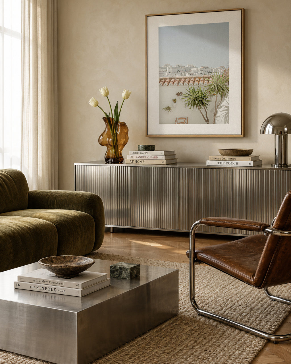 Southern Spain III - Framed canvas in an interior