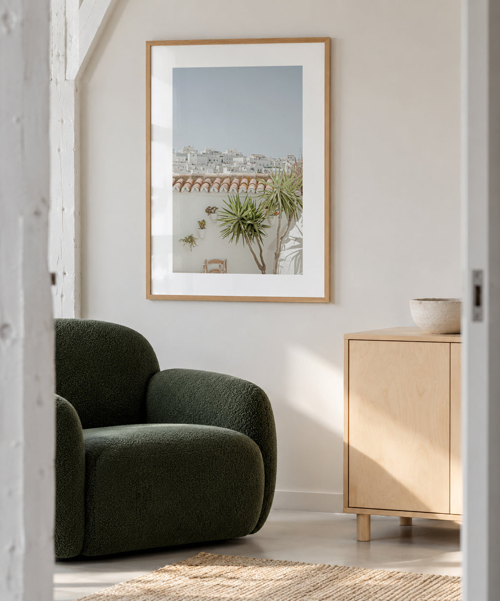 Southern Spain III - Framed poster in an interior