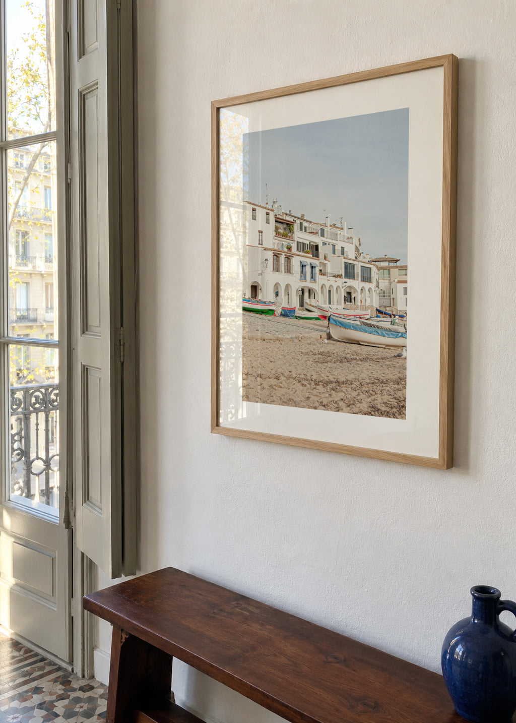 Costa Brava II - Framed poster in an interior