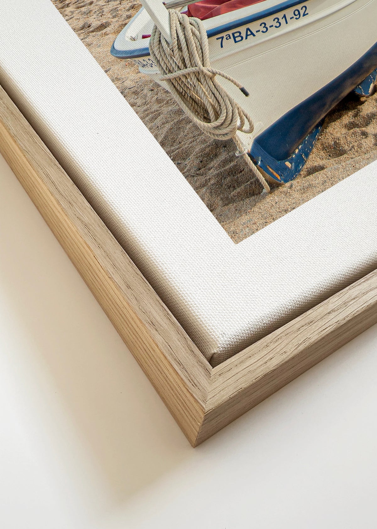 Costa Brava III - Framed canvas detail