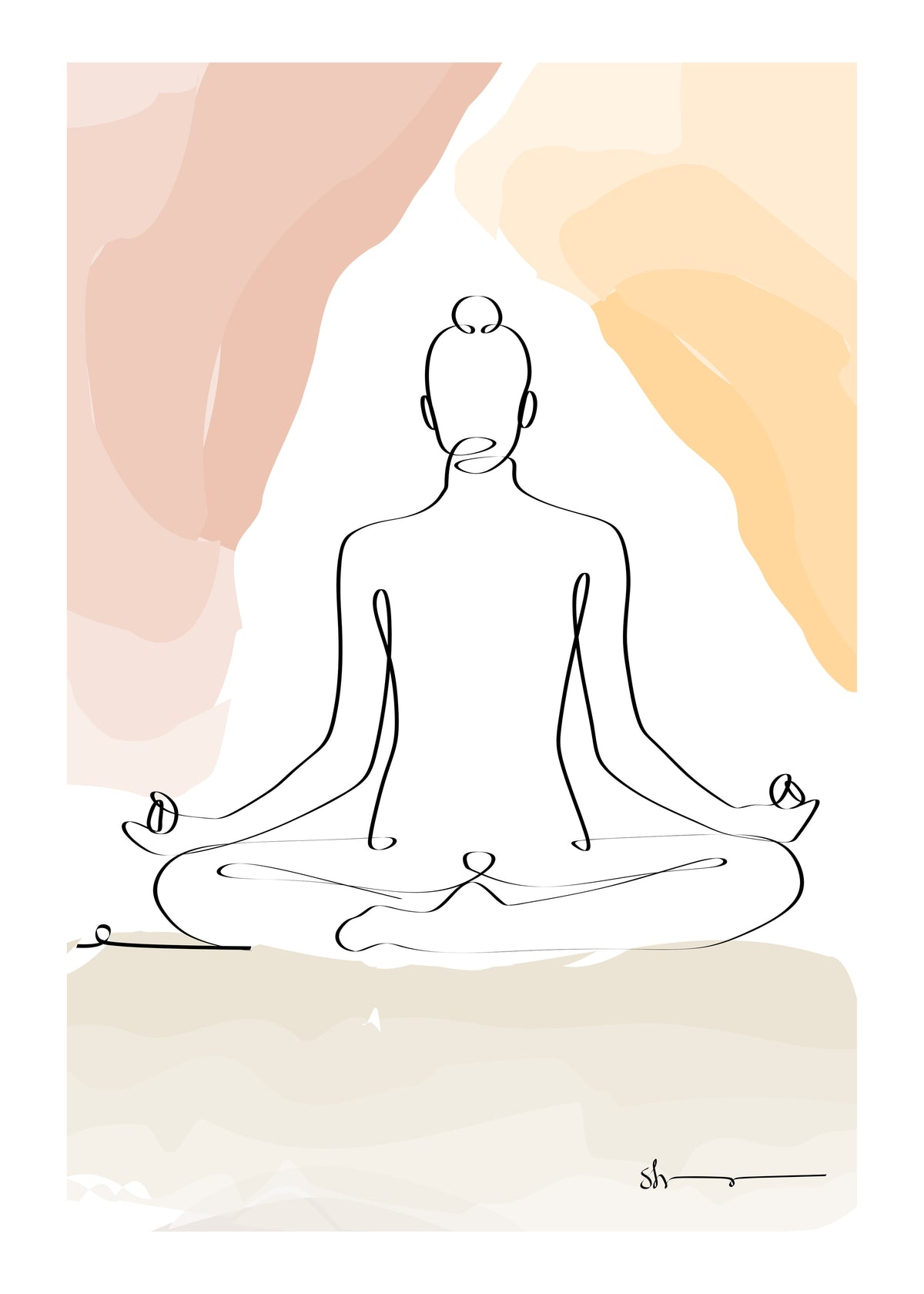 Meditation - Dhy?na - Unframed art print