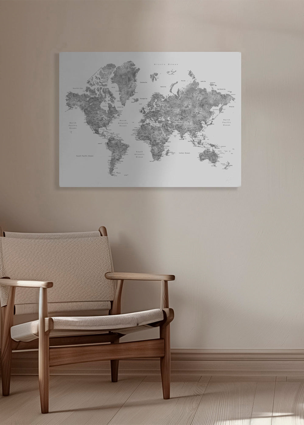 Jimmy detailed world map with cities