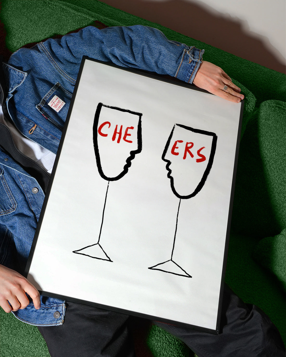 Cheers - Framed poster detail
