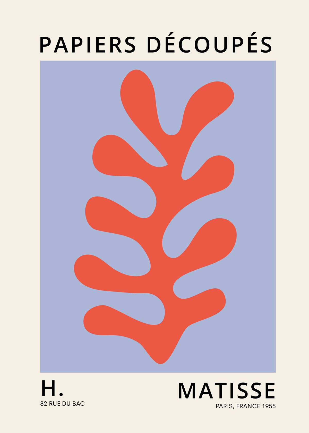 Henri Matisse papiers découpés X - Unframed art print