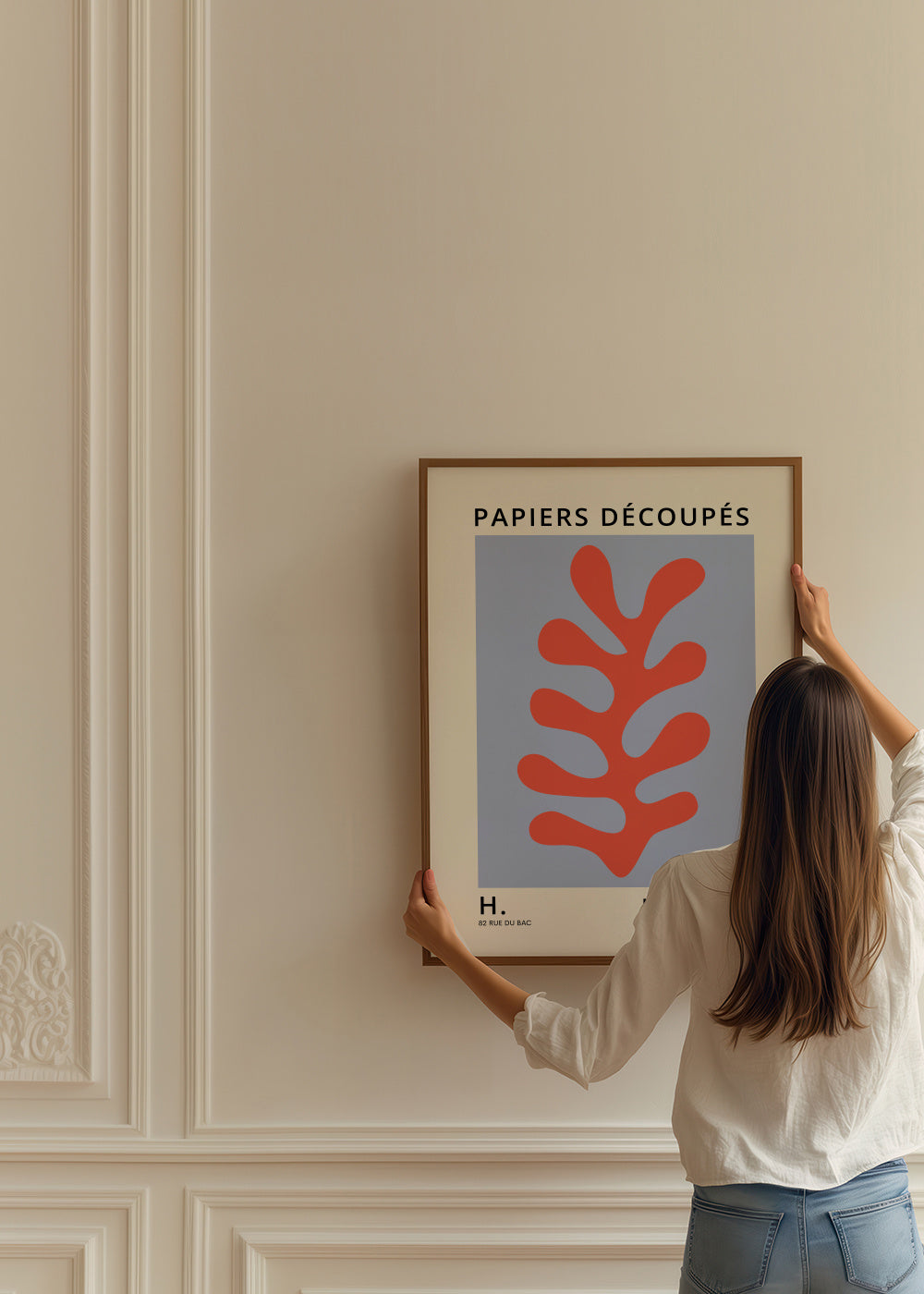 Henri Matisse papiers découpés X - Framed poster in an interior