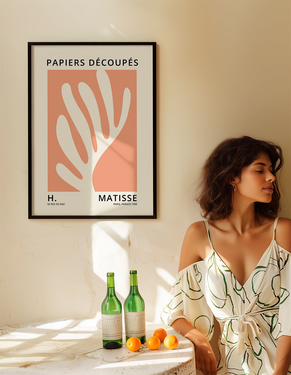 Henri Matisse ORANGE papiers découpés I