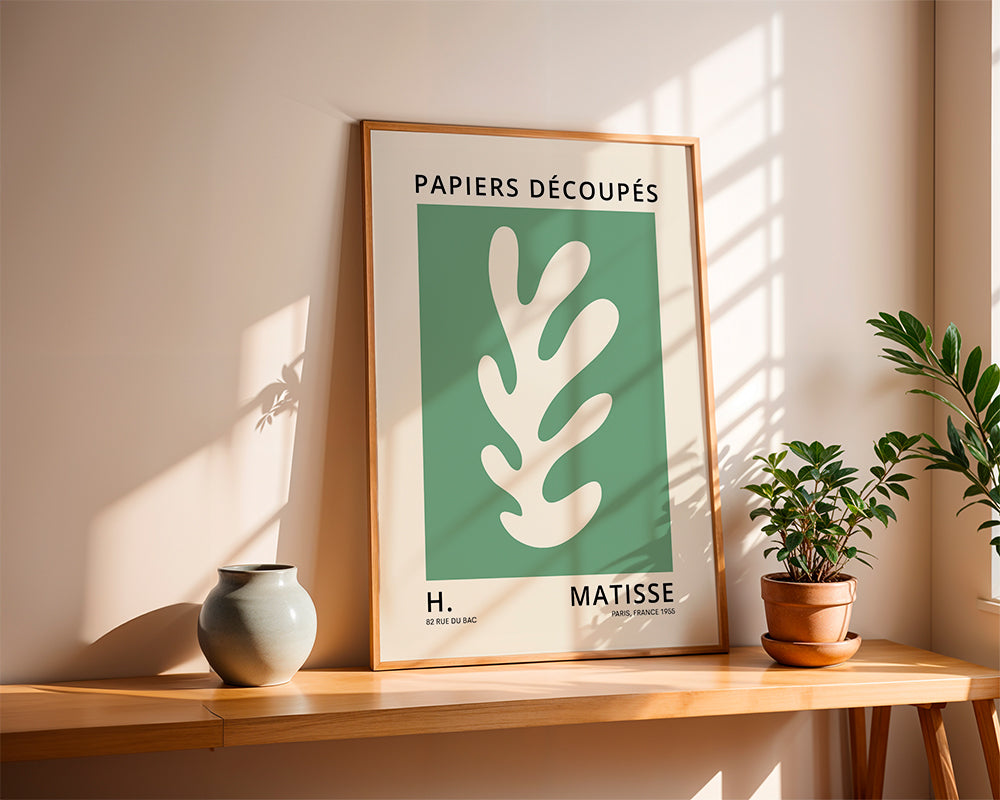 Henri Matisse GREEN papiers découpés I