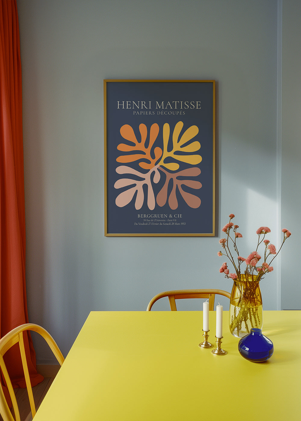 Henri Matisse NAVY papiers découpés I