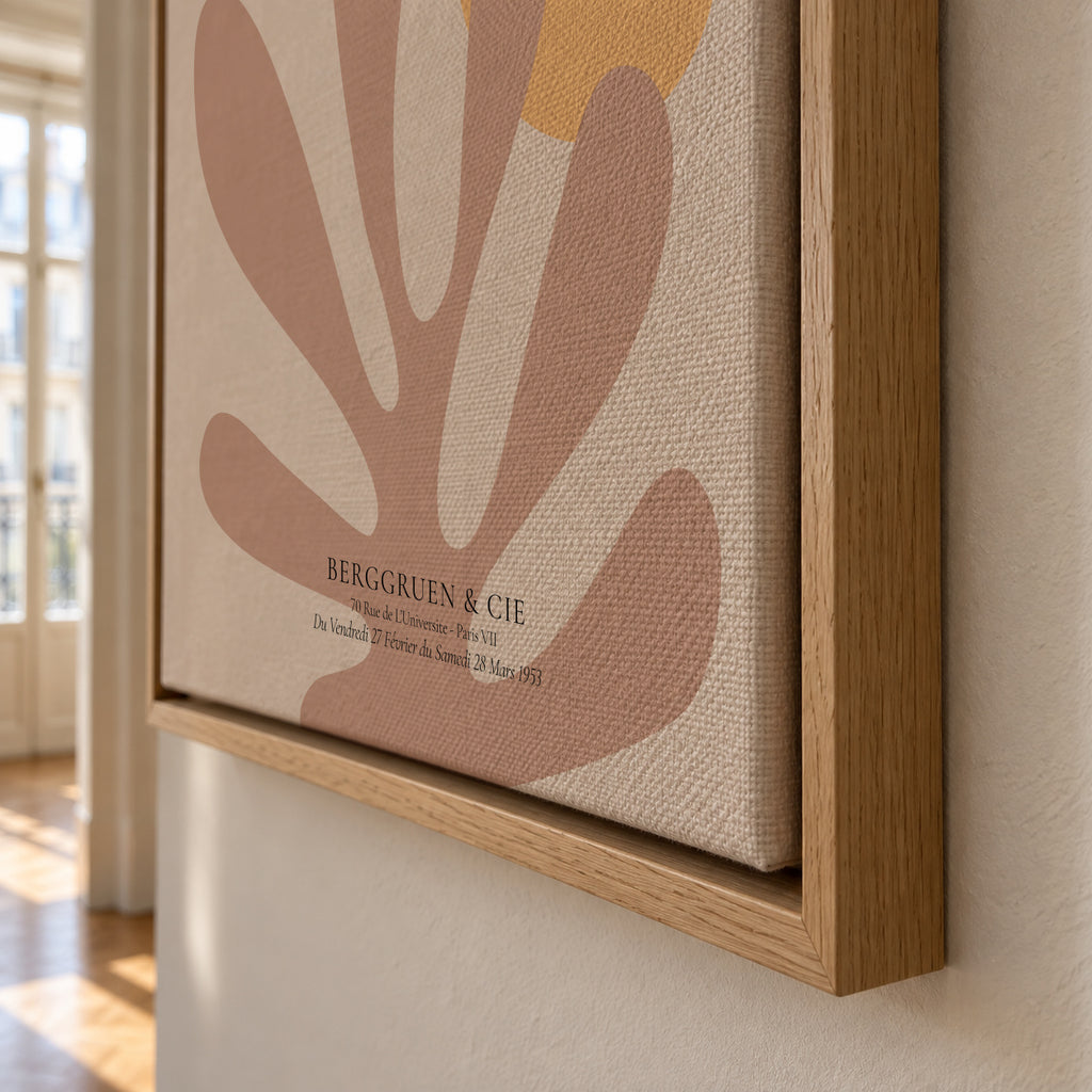 Henri Matisse papiers découpés XXI - Framed canvas detail
