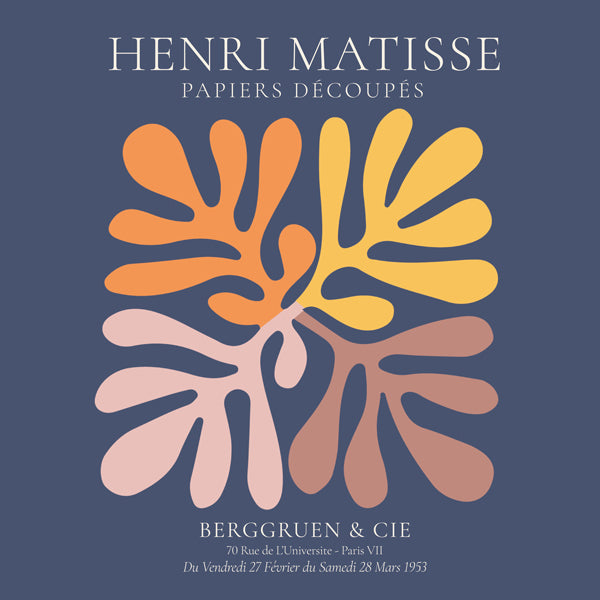 Henri Matisse NAVY papiers découpés II