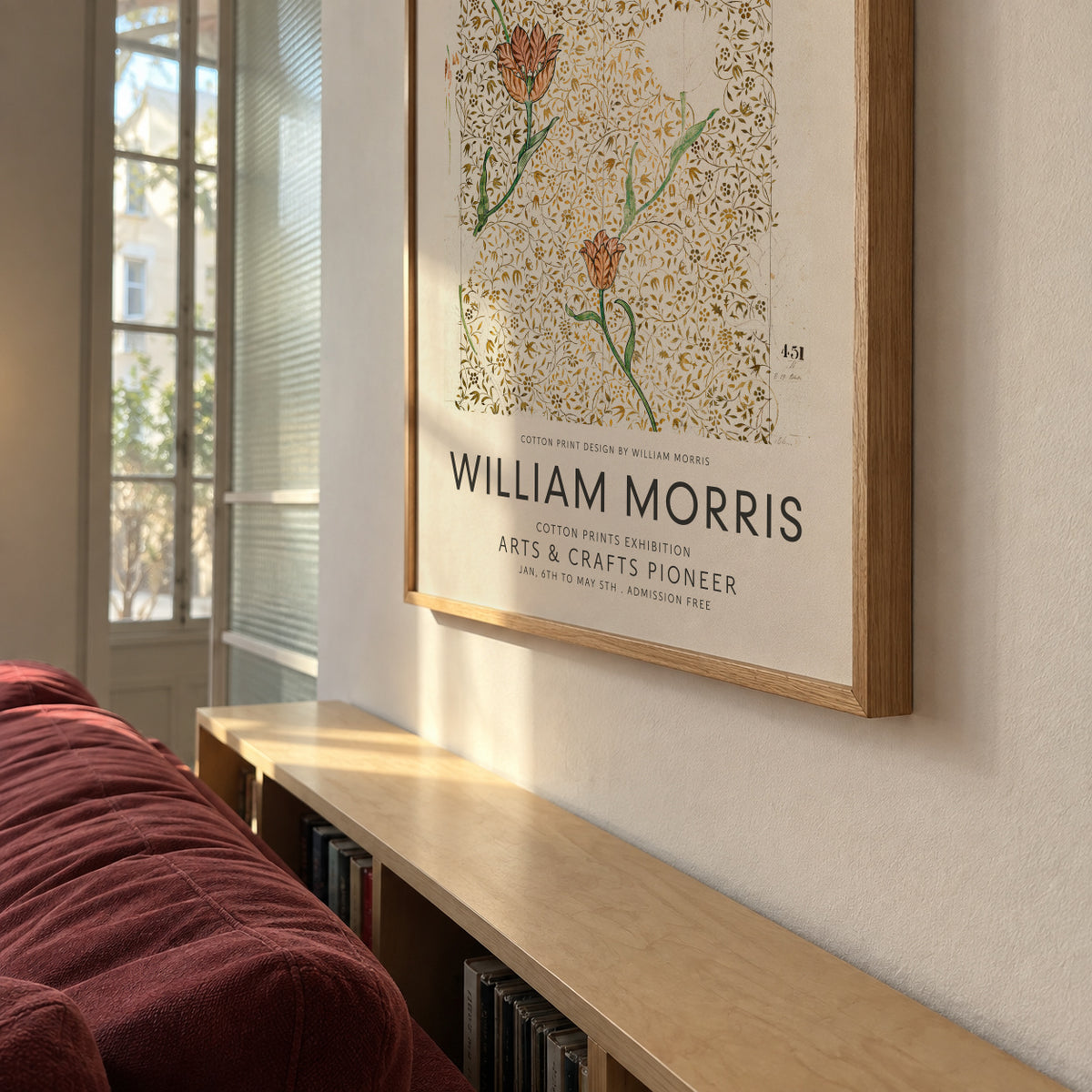 William Morris pattern II - Framed poster in an interior