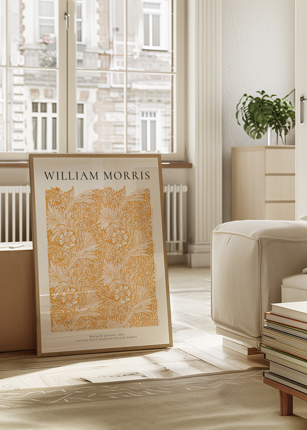 William Morris pattern IV - Framed poster in an interior