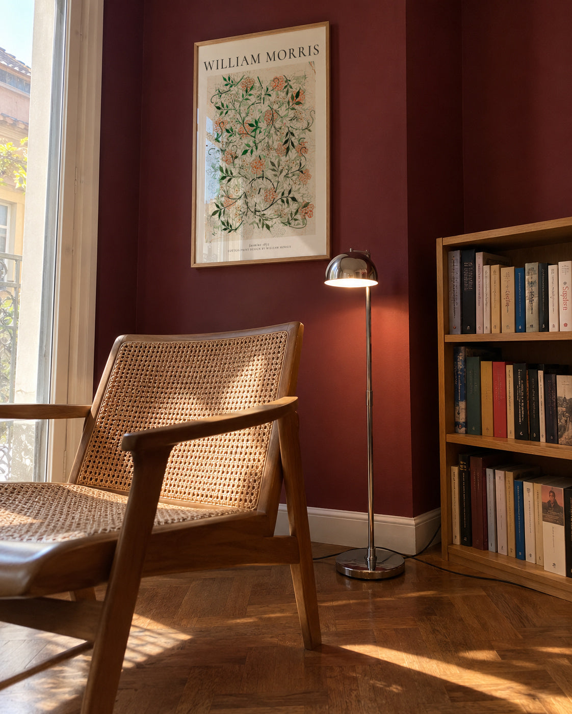 William Morris Jasmine - Framed poster in an interior