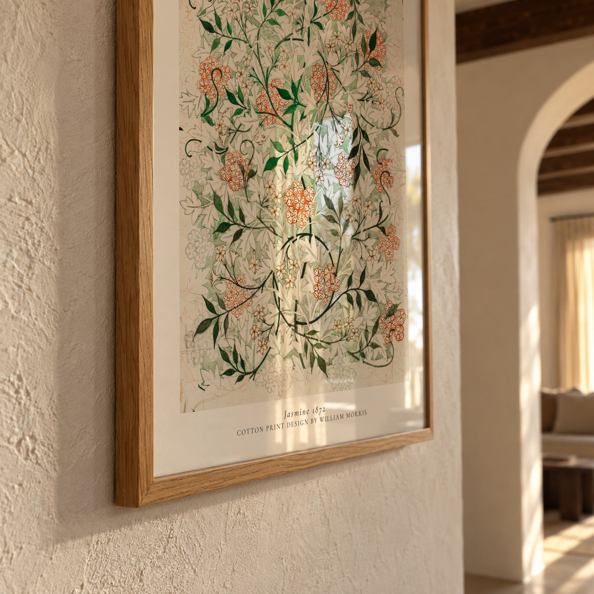 William Morris Jasmine - Framed poster detail