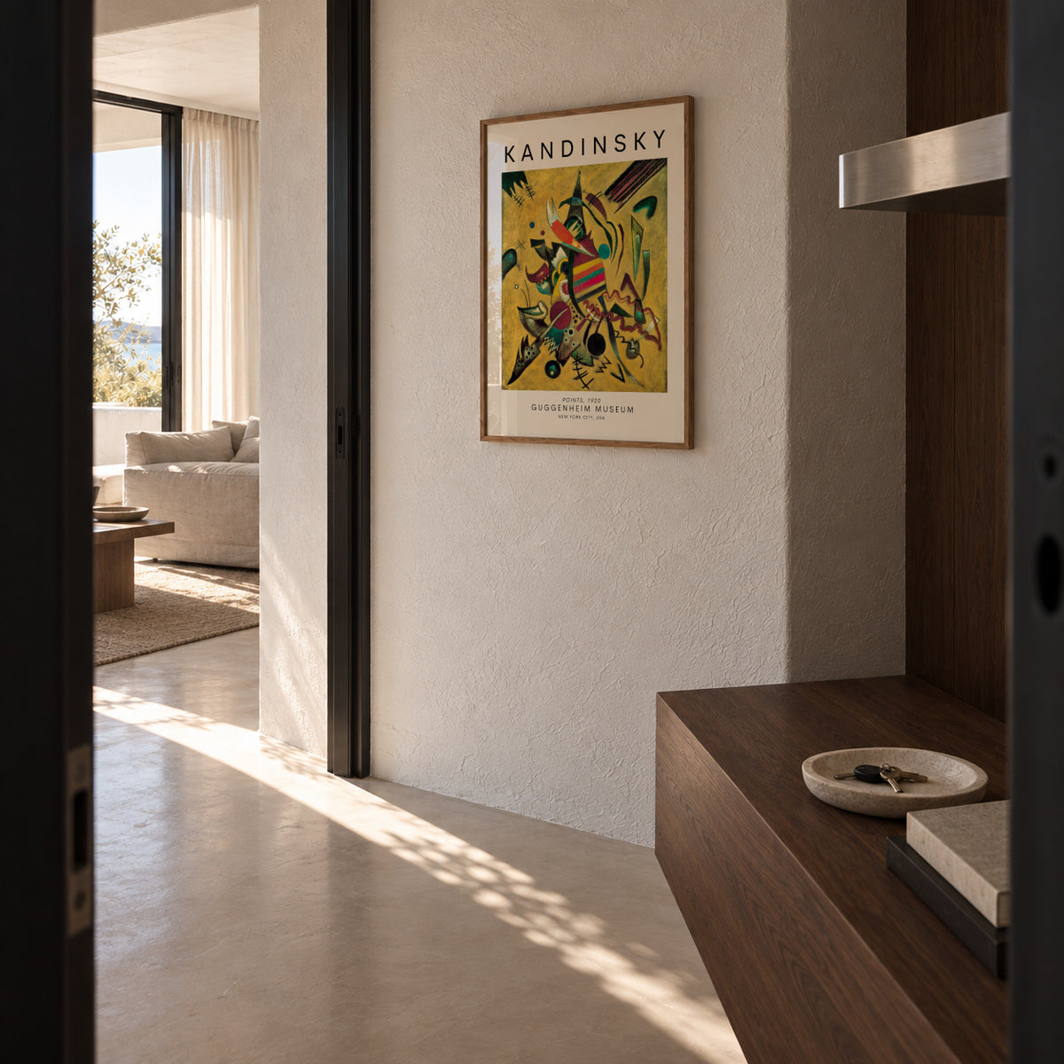Wassily Kandinsky POINTS, 1920 - Framed poster in an interior