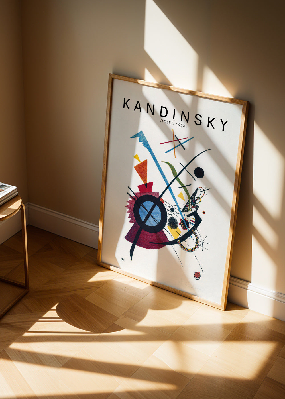 Wassily Kandinsky Violet, 1923 - Framed poster in an interior