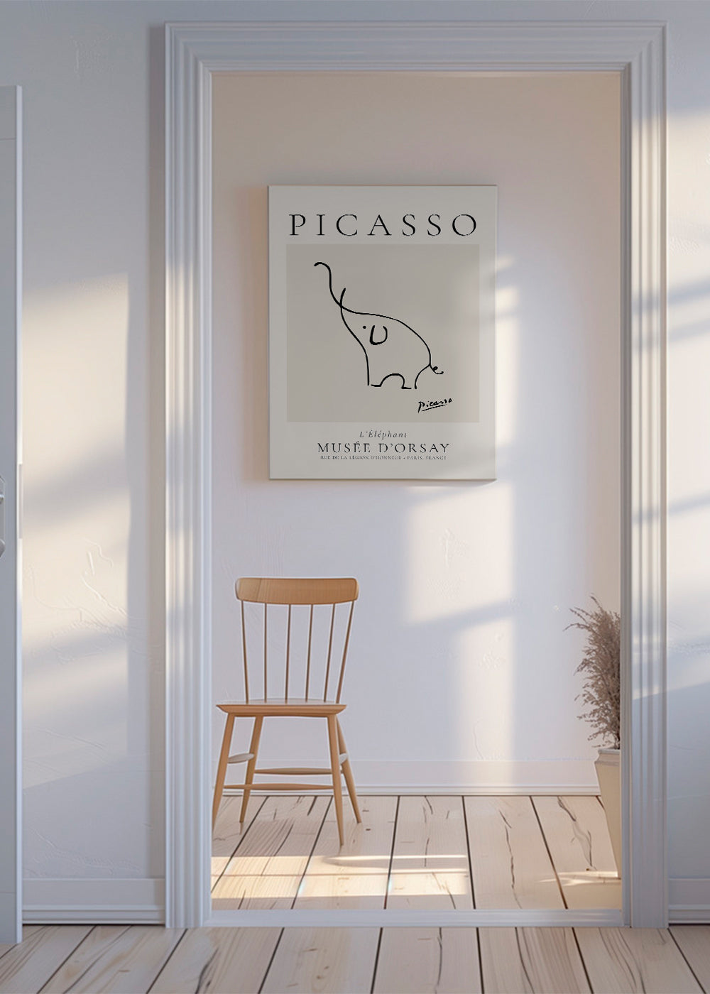 Pablo Picasso Animals Drawings the elephant