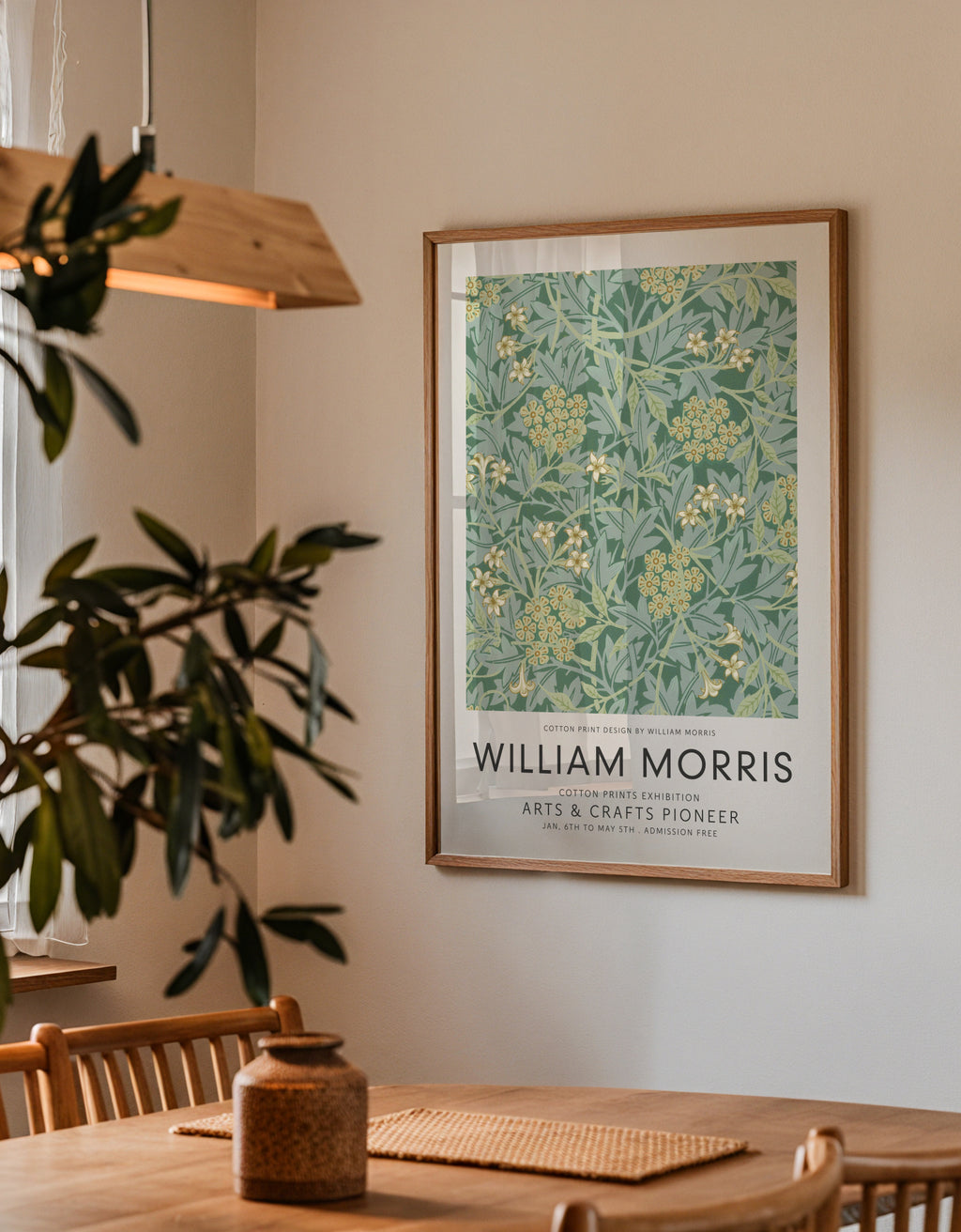 William Morris pattern VIII - Framed poster detail