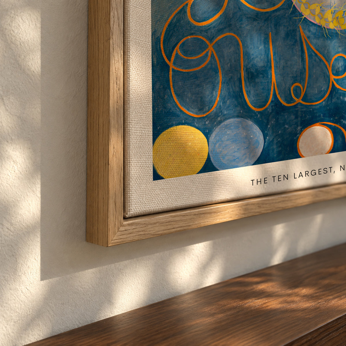 Hilma af Klint The Ten Largest - No 1 Childhood - Framed canvas detail