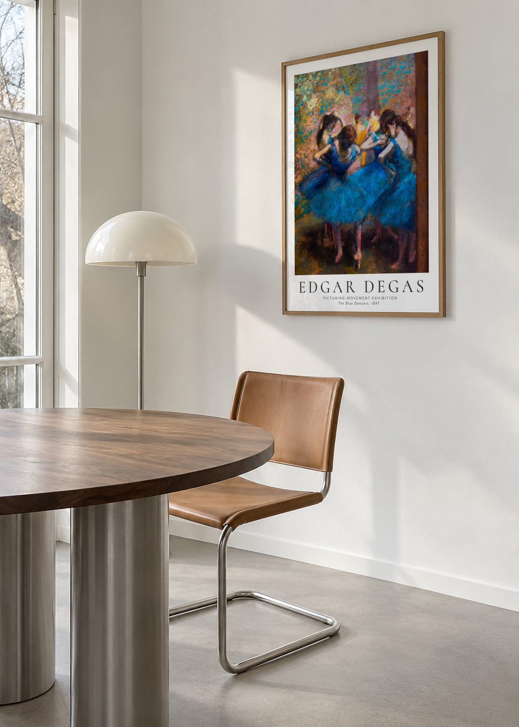 Edgar Degas The Dance Class, 1974 - Framed poster in an interior