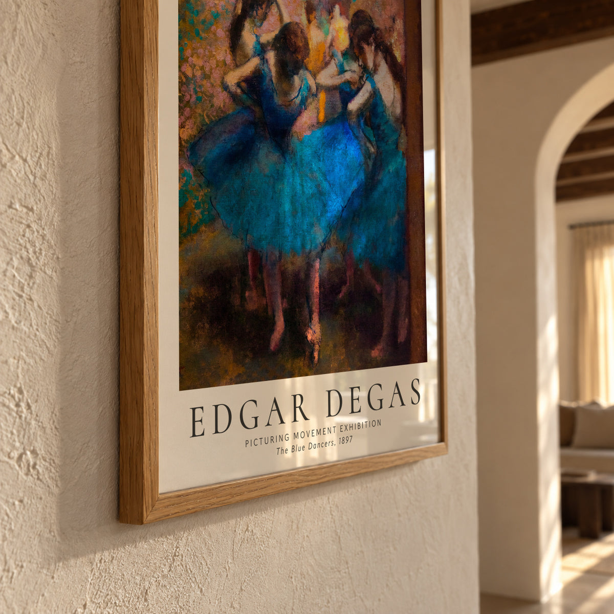 Edgar Degas The Dance Class, 1974 - Framed poster detail