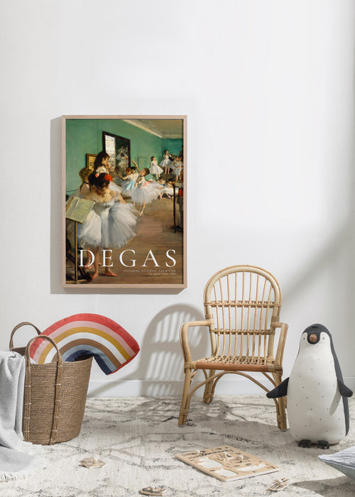 Edgar Degas The Blue Dancers, 1898 - Framed poster in an interior