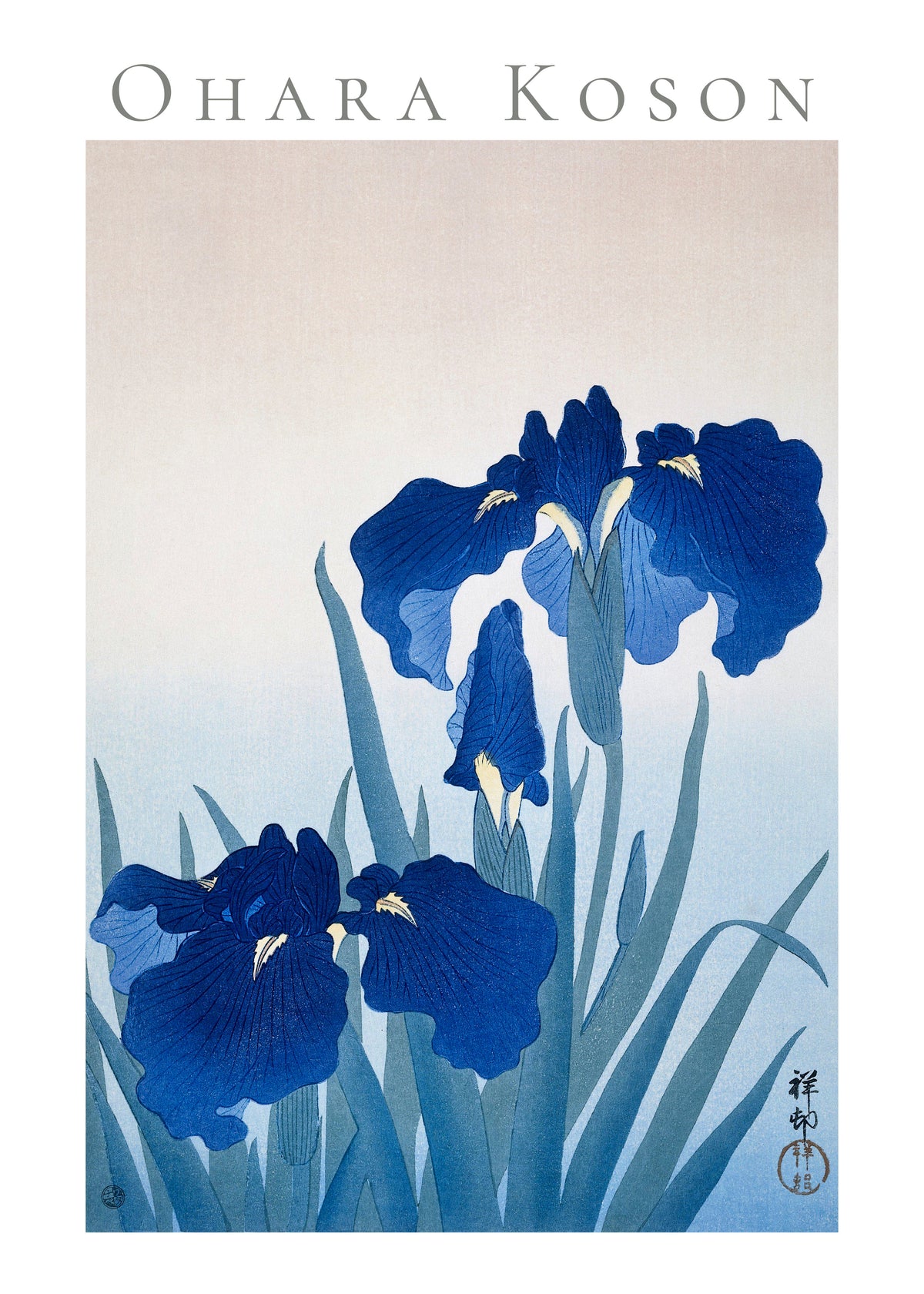 Ohara Koson Iris flowers - Unframed art print