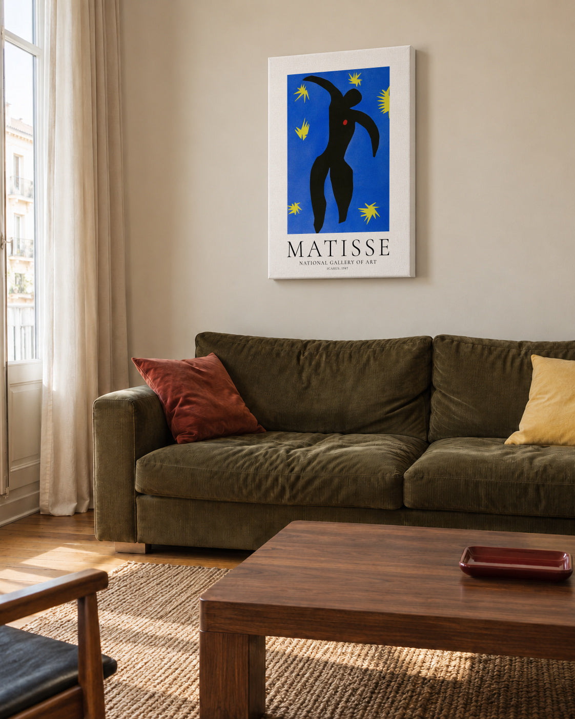 Henri Matisse Icarus - Unframed canvas in an interior
