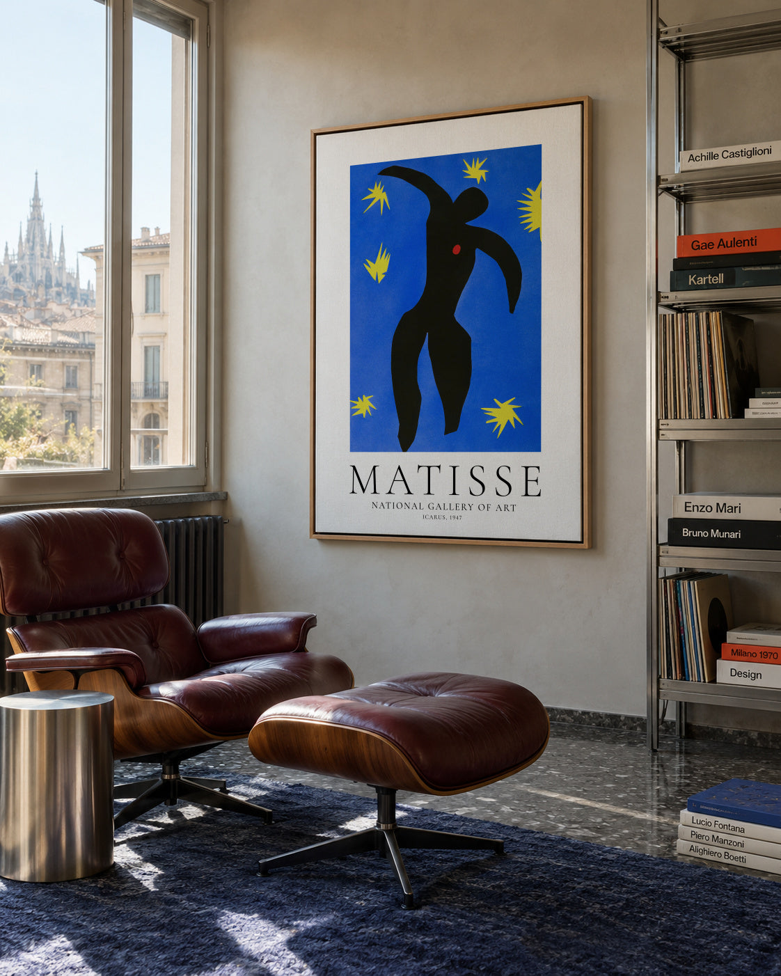 Henri Matisse Icarus - Framed canvas in an interior