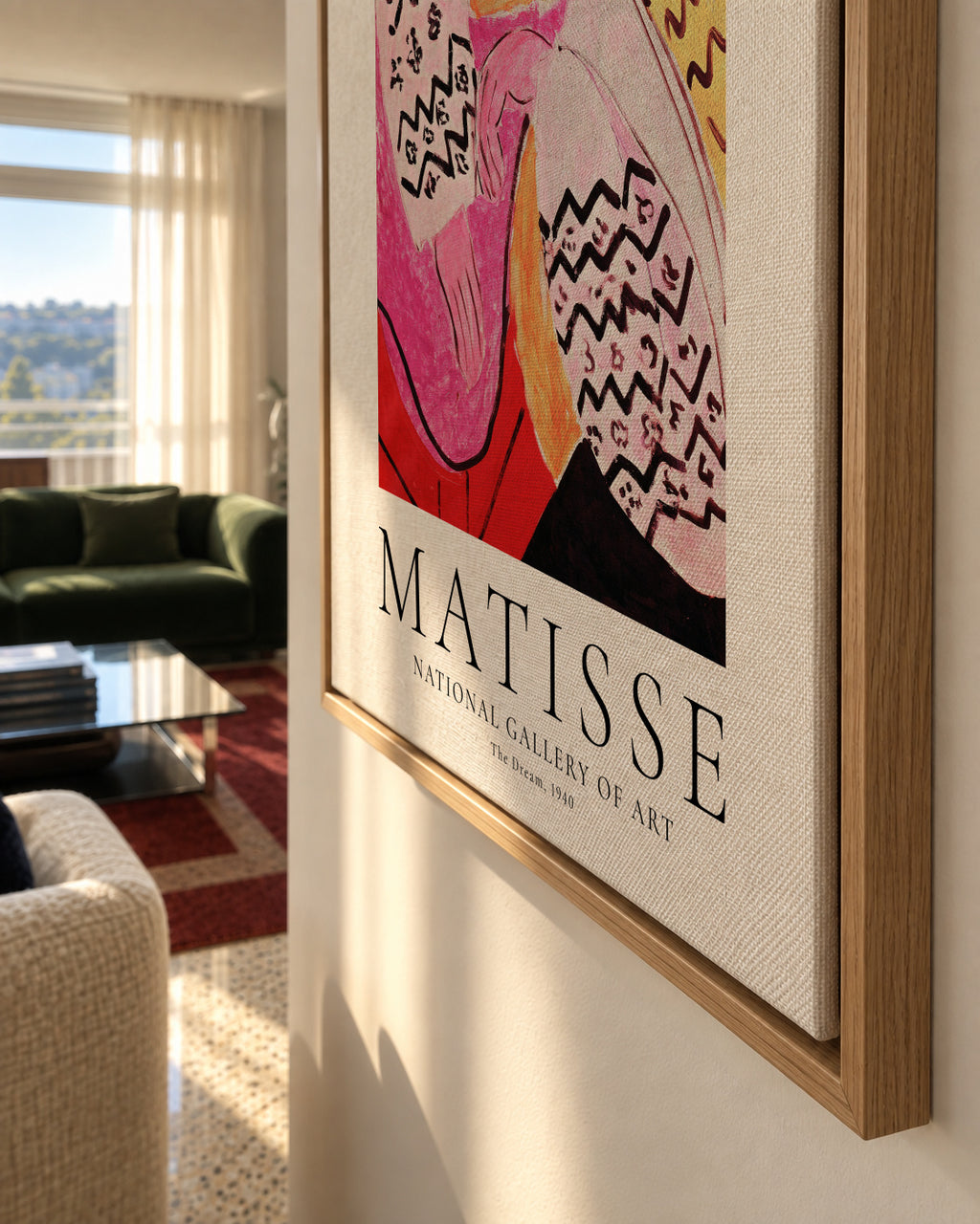 Henri Matisse The Dream, 1940 - Framed canvas detail