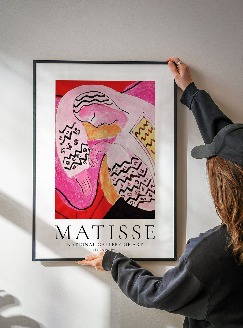 Henri Matisse The Dream, 1940 - Framed poster detail