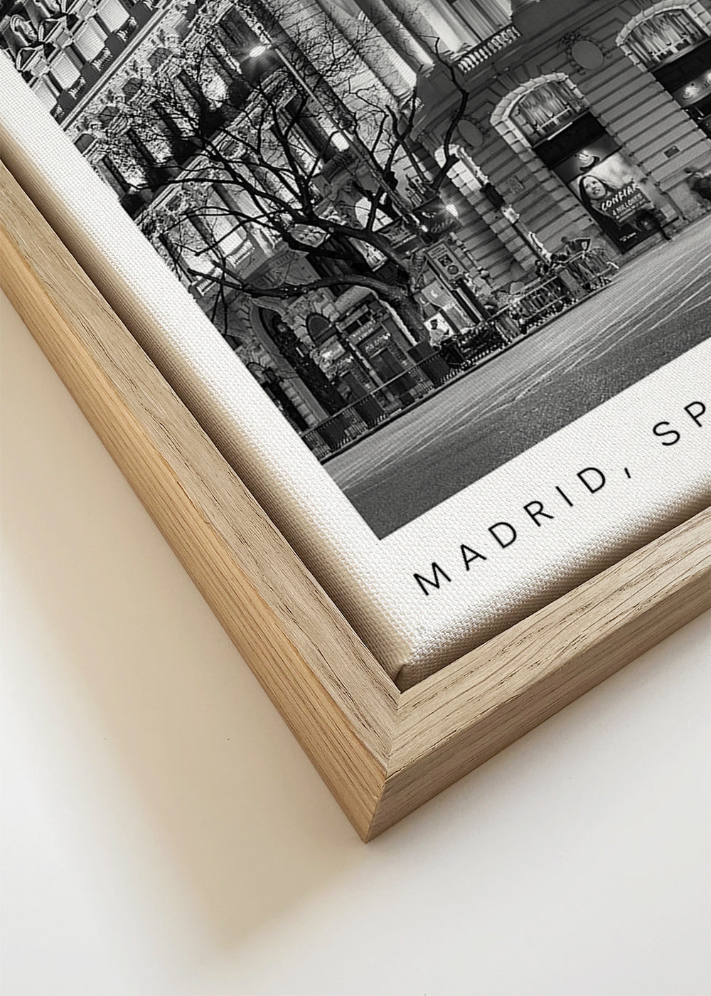 Madrid Spain coordinates poster