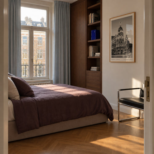 Madrid Spain coordinates poster - Framed poster in an interior